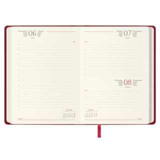 Agenda 2026 manaos día página 17 x 24 cm. color burdeos dohe 12755 - 26
