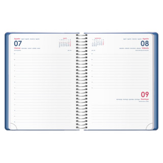 Agenda 2026 denver espiral día página 15 x 21 cm. color azul marino dohe 12721 - 26