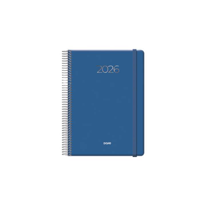 Agenda 2026 denver espiral día página 15 x 21 cm. color azul marino dohe 12721 - 26