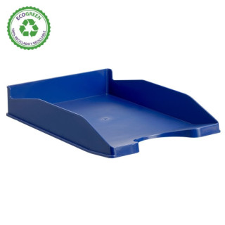 Bandeja apilable ecogreen 100% reciclado y reciclable azul 345x255x60 mm archivo 2000 742 az