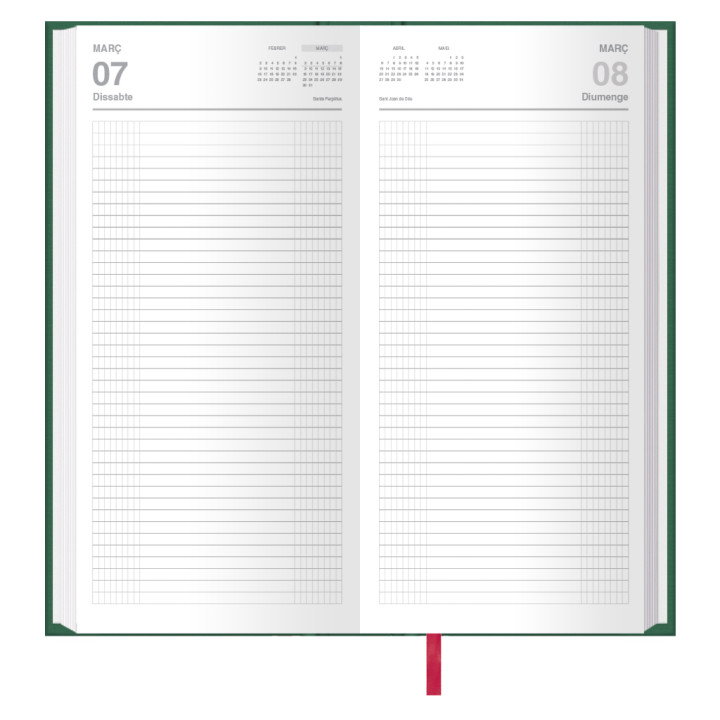 Dietario 2026 catalán dos tercios día página 14