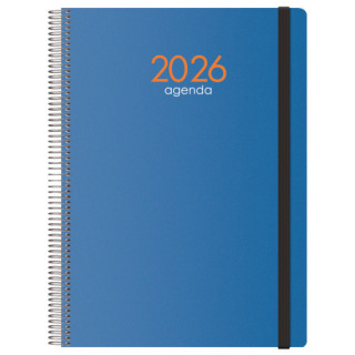 Agenda 2026 syncro espiral día página 21 x 29 cm. azul dohe 11625 - 26