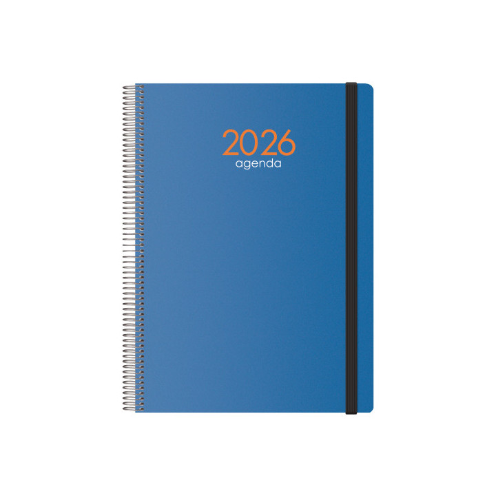 Agenda 2026 syncro espiral día página 21 x 29 cm. azul dohe 11625 - 26