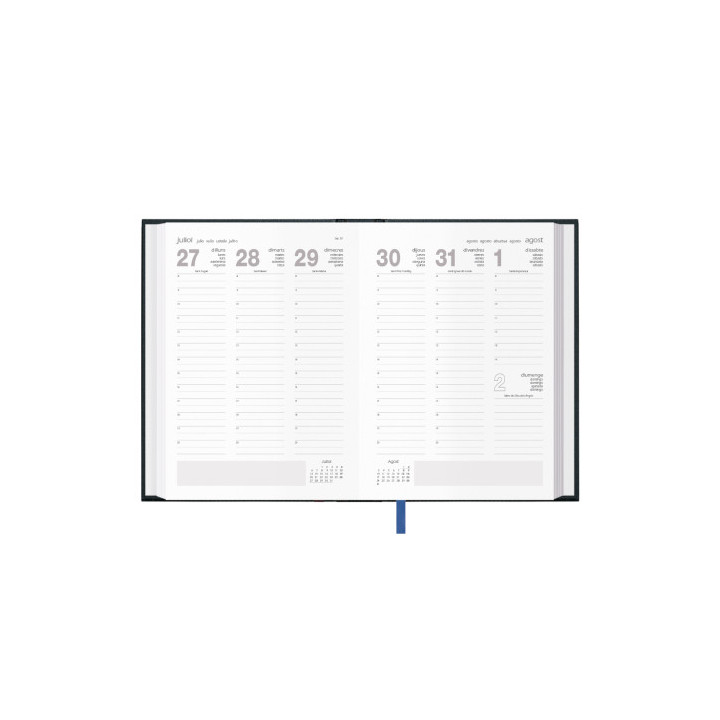 Agenda 2026 segovia semana vista 14 x 20 cm. color negro catalán dohe 11125 - 26