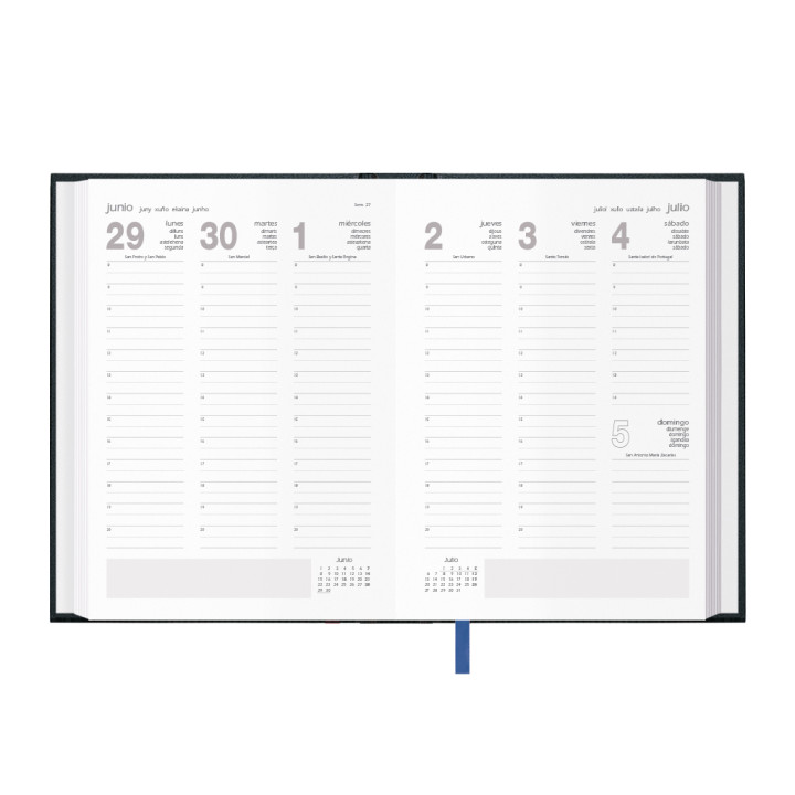 Agenda 2026 segovia semana vista 14 x 20 cm. color negro dohe 11116 - 26