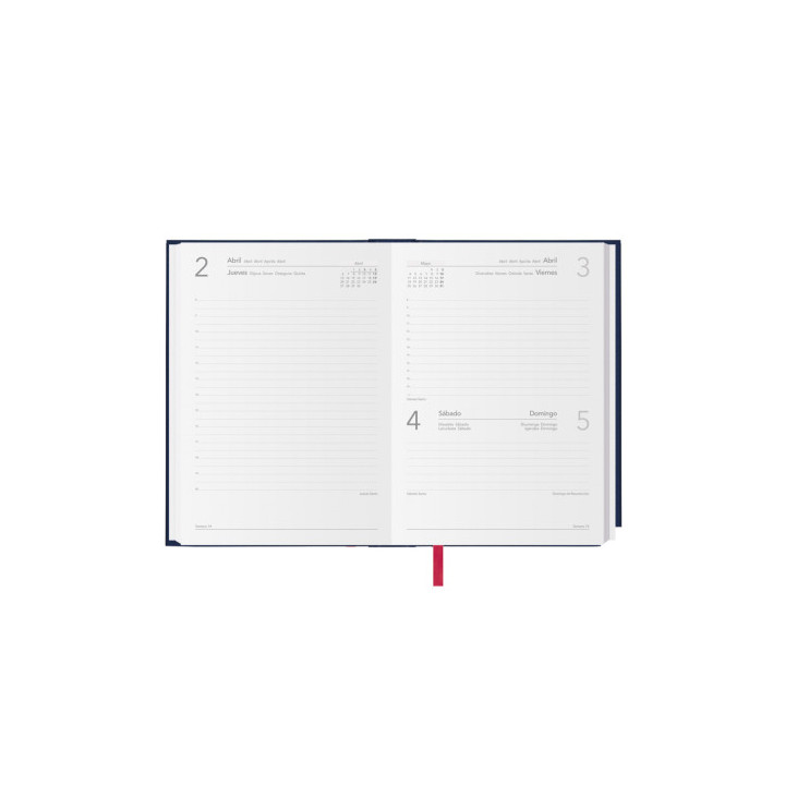 Agenda 2026 sintex día página 14 x 20 cm. color azul dohe 11401 - 26