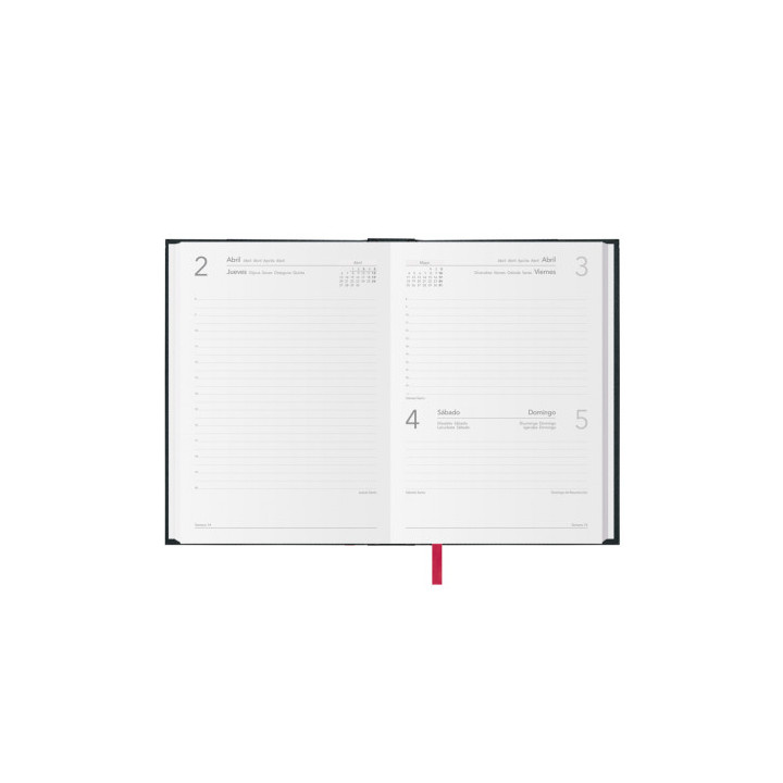Agenda 2026 sintex día página 14 x 20 cm. color negro dohe 11399 - 26