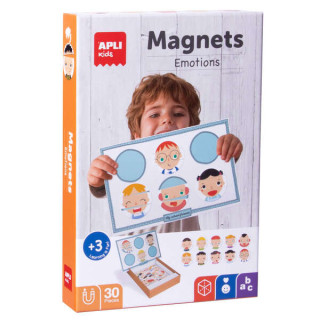 Apli Kids Juego Magnetico Emociones  - 30 Fichas Tematicas - Fomenta la Observacion y la Imaginacion - Recomendado para Niños