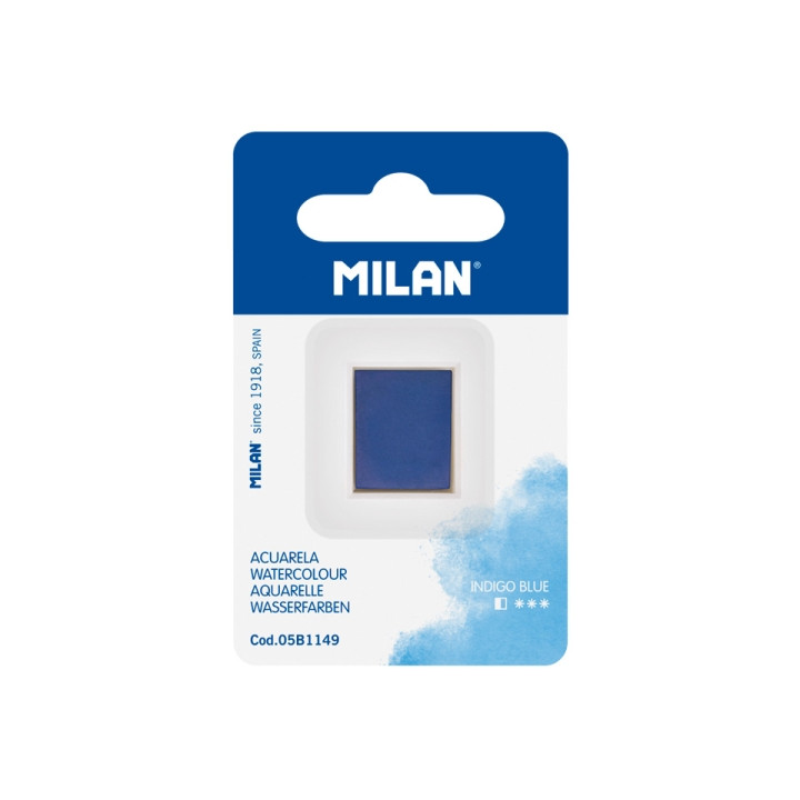 Milan Art Acuarela de Recambio - Medio Godet - Color Azul
