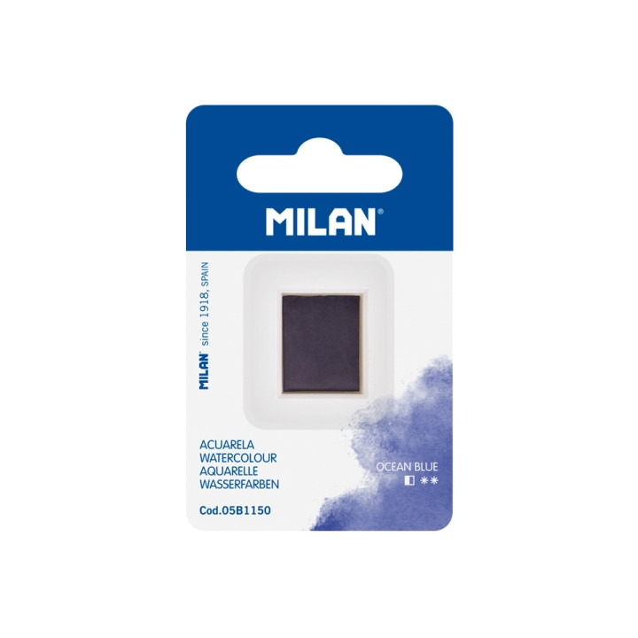 Milan Art Acuarela de Recambio - Medio Godet - Color Azul