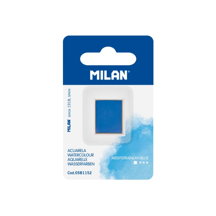 Milan Art Acuarela de Recambio - Medio Godet - Color Azul