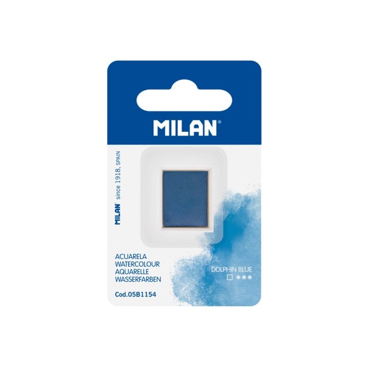 Milan Art Acuarela de Recambio - Medio Godet - Color Azul Marino