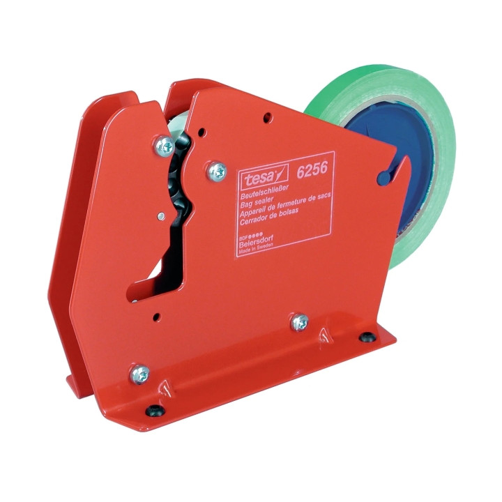 Tesa 6256 Sellador de Bolsas - Ancho Maximo del Rollo 12mm - Diametro Maximo del Rollo 130mm - Color Rojo