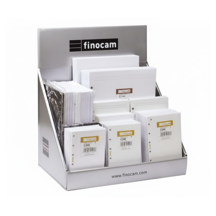 Finocam Expositor con 63 Recambios No Caducables para Agendas Open - Color Surtidos