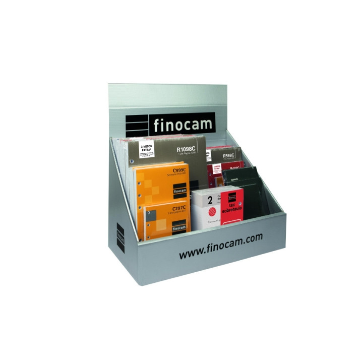 Finocam Expositor con 23 Recambios para Agendas Open en Catalan - Anual 2026 - Color Surtidos