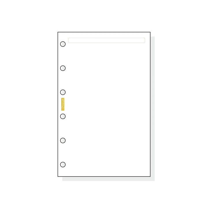 Finocam C242 Notas de Recambio para Agendas Classic - Liso - Formato 602 - 73x114x5mm - Color Blanco