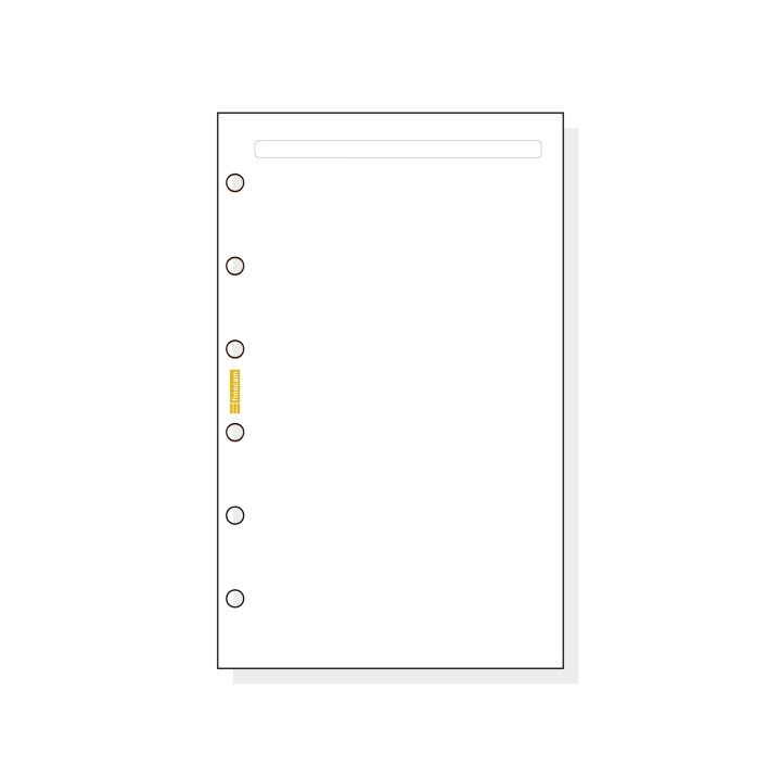Finocam C342 Notas de Recambio para Agendas Classic - Liso - Formato 603 - 79x127x5mm - Color Blanco