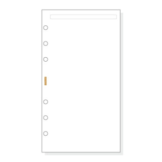 Finocam C942 Notas de Recambio para Agendas Classic - Liso - Formato 609 - 94x171x5mm - Color Blanco