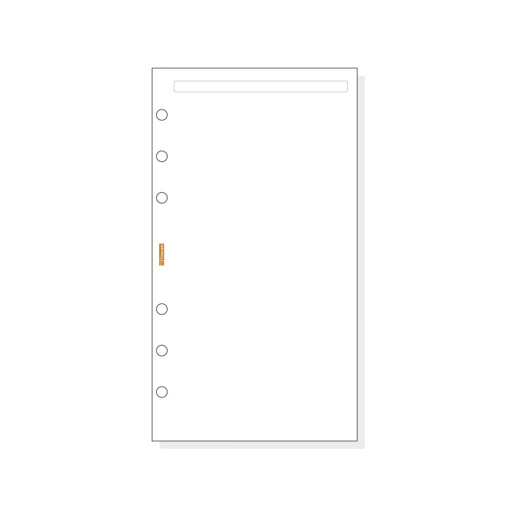 Finocam C942 Notas de Recambio para Agendas Classic - Liso - Formato 609 - 94x171x5mm - Color Blanco