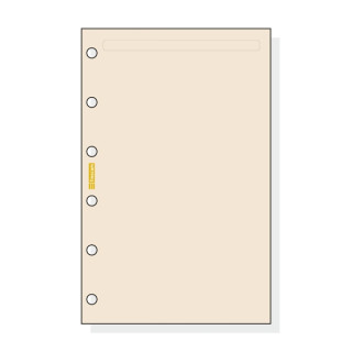Finocam C243 Notas de Recambio para Agendas Classic - Liso - Formato 602 - 73x114x5mm - Color Crema
