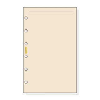 Finocam C343 Notas de Recambio para Agendas Classic - Liso - Formato 603 - 79x127x5mm - Color Crema