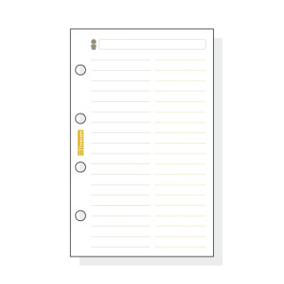 Finocam C154 Recambio Telefonico para Agendas Classic - Formato 601 - 56x89x5mm - Color Blanco