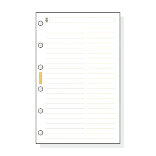 Finocam C254 Recambio Telefonico para Agendas Classic - Formato 602 - 73x114x5mm - Color Blanco