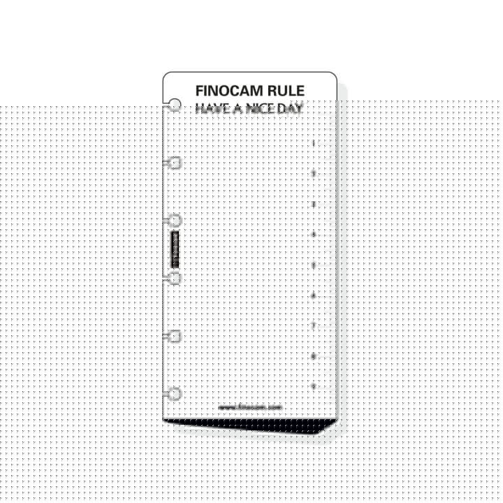 Finocam C259 Regla para Agendas Classic - Formato 602 - 60x5x120mm - Color Blanco