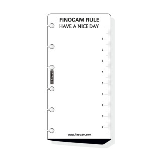 Finocam C359 Regla para Agendas Classic - Formato 603 - 60x135mm - Color Blanco
