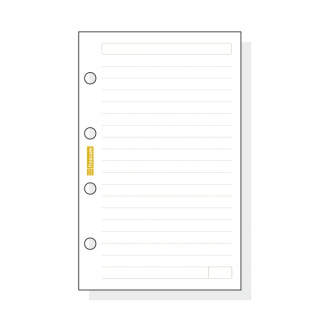 Finocam C141 Recambio para Agendas Classic - Lineas Guia - Formato 601 - 56x89x5mm - Color Blanco