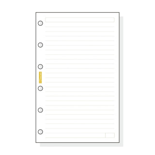 Finocam C241 Recambio para Agendas Classic - Lineas Guia - Formato 602 - 73x114x5mm - Color Blanco
