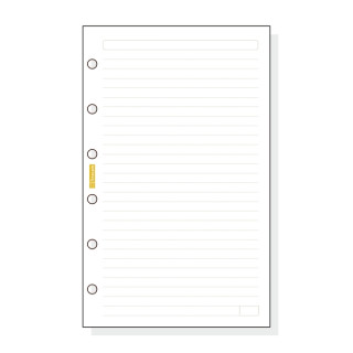 Finocam C341 Recambio para Agendas Classic - Lineas Guia - Formato 603 - 79x127x5mm - Color Blanco