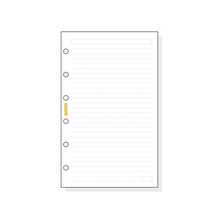 Finocam C341 Recambio para Agendas Classic - Lineas Guia - Formato 603 - 79x127x5mm - Color Blanco