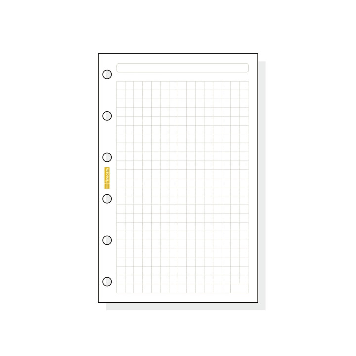 Finocam C240 Recambio para Agendas Classic - Cuadriculado - Formato 602 - 73x114x5mm - Color Blanco