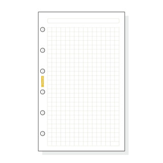 Finocam C340 Recambio para Agendas Classic - Cuadriculado - Formato 603 - 79x127x5mm - Color Blanco