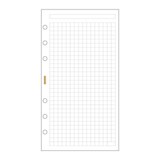 Finocam C940 Recambio para Agendas Classic - Cuadriculado - Formato 609 - 94x171x5mm - Color Blanco