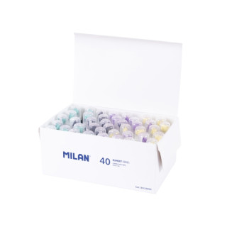 Milan Sunset Caja con 40 Cintas Correctoras Cilindricas - 5mm x 6m - Colores Surtidos