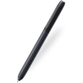 Faber-Castell Avori Boligrafo de Mecanismo Giratorio XB - 92% de Plastico Reciclado - Clip Metalico Solido - Color Negro
