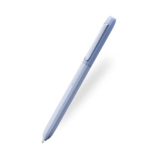 Faber-Castell Avori Boligrafo de Mecanismo Giratorio XB - 92% de Plastico Reciclado - Clip Metalico Solido - Color Azul Claro