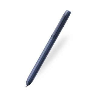 Faber-Castell Avori Boligrafo de Mecanismo Giratorio XB - 92% de Plastico Reciclado - Clip Metalico Solido - Color Azul Noche