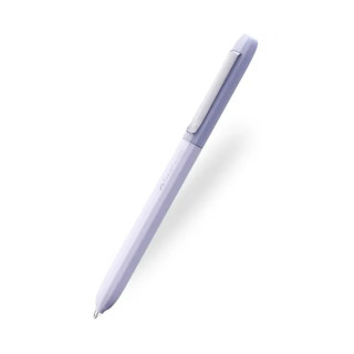 Faber-Castell Avori Boligrafo de Mecanismo Giratorio XB - 92% de Plastico Reciclado - Clip Metalico Solido - Color Lavanda