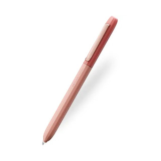 Faber-Castell Avori Boligrafo de Mecanismo Giratorio XB - 92% de Plastico Reciclado - Clip Metalico Solido - Color Naranja Fueg