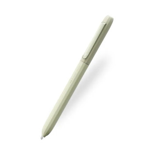 Faber-Castell Avori Boligrafo de Mecanismo Giratorio XB - 92% de Plastico Reciclado - Clip Metalico Solido - Color Verde