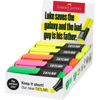 Faber-Castell TXTLNR Caja de 10 Marcadores Fluorescentes - Punta Biselada - Trazo entre 1