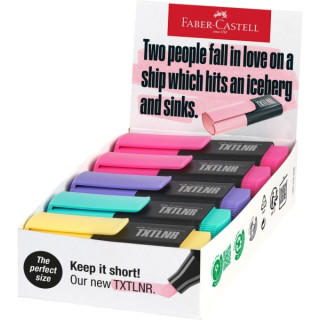 Faber-Castell TXTLNR Caja de 10 Marcadores Fluorescentes - Punta Biselada - Trazo entre 1