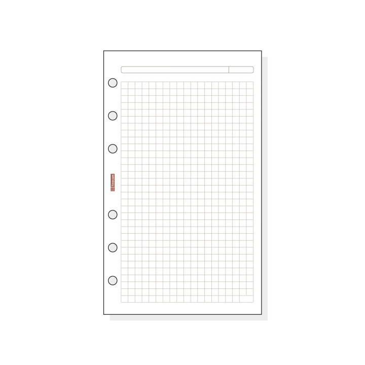 Finocam R440 Recambio para Agendas Open - Cuadriculado - Formato 400 - 91x5x152mm - Color Blanco