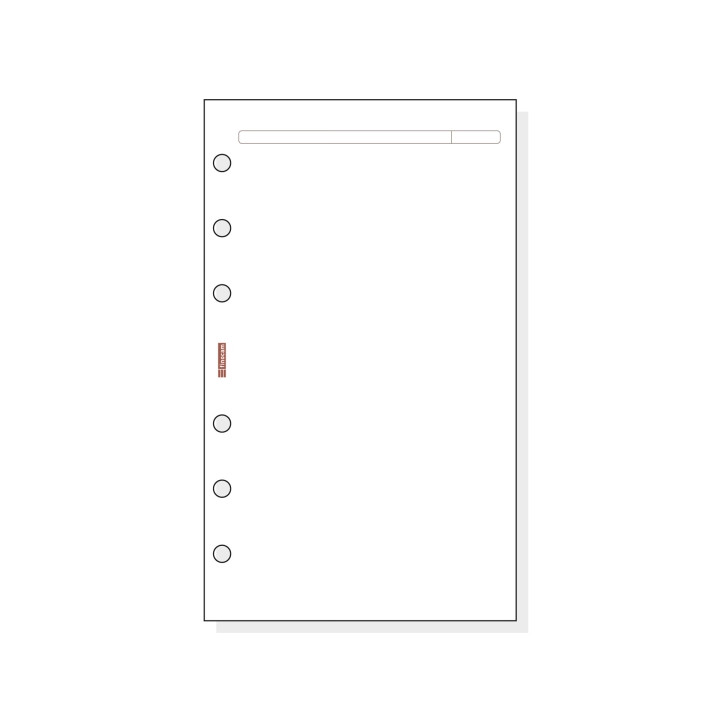 Finocam R442 Recambio para Agendas Open - Liso - Formato 400 - 91x5x152mm - Color Blanco
