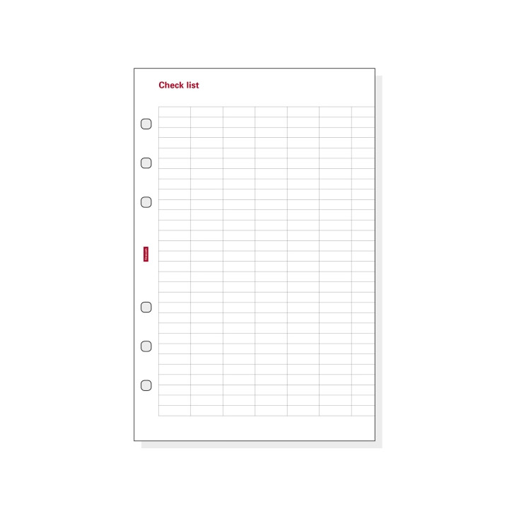 Finocam R501 Formulario de Recambio para Agendas Open - Lista de Tareas - Formato 500 - 117x7x181mm - Color Blanco