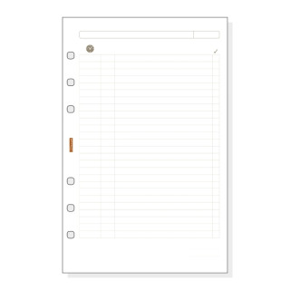 Finocam R502 Planficador de Recambio para Agendas Open - Formato 500 - 117x5x181mm - Color Blanco
