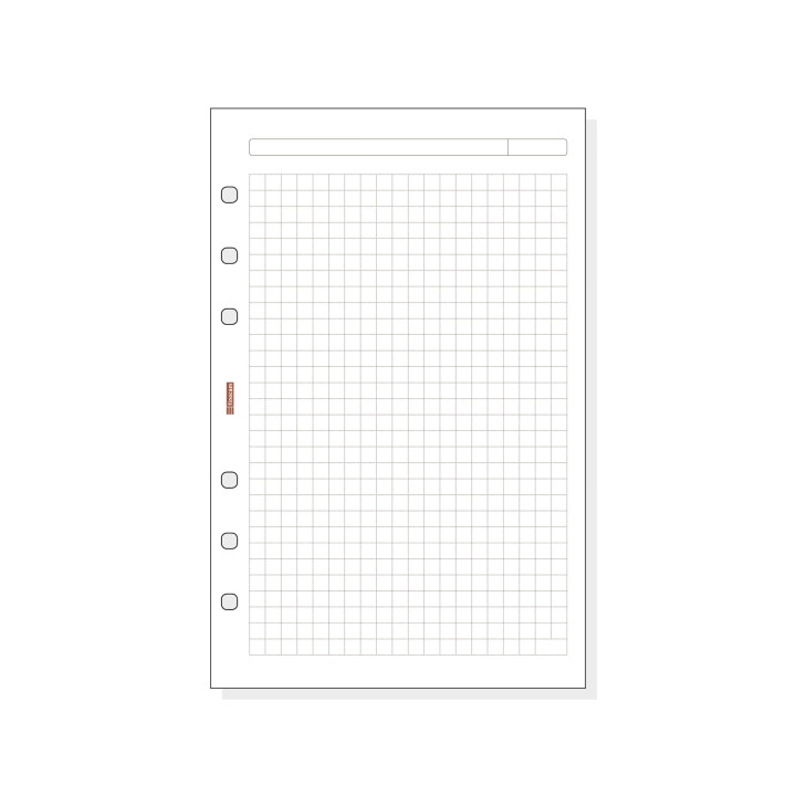 Finocam R540 Recambio para Agendas Open - Cuadriculado - Formato 500 - 117x5x181mm - Color Blanco